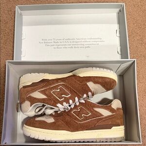 New Balance Aime Leon Dore 550 brown suede